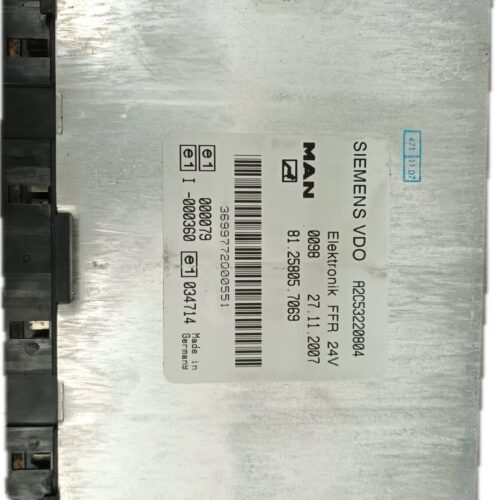 ECU UCE CENTRALITA MAN MAN TGA 18.430 18.440 FC FLC FLLC FLLRC FLLRW FLLW FLRC 2004- 430CV 10518CC 1007979 - 81258057069