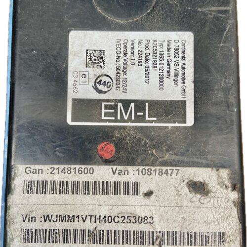 ECU UCE CENTRALITA IVECO IVECO STRALIS AD 440S45 AT 440S45 2006- 450CV 10300CC 1009362 - 504230342