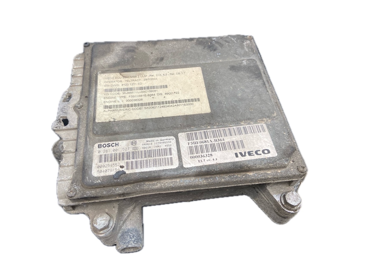 ECU UCE CENTRALITA MOTOR IVECO IVECO IVECO - 0281001527 00025452