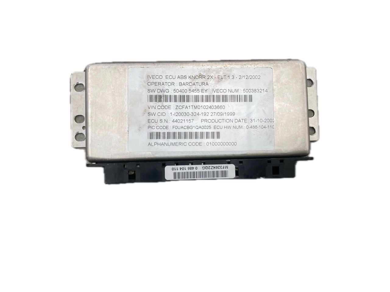 ECU UCE CENTRALITA IVECO EUROCARGO 180 E 28 K TECTOR 2000 - 500383214